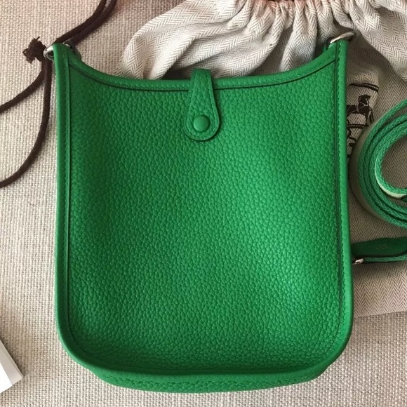 NIB Hermes Mini Evelyne TPM Bambou Crossbody Bag - Picture 2 of 8